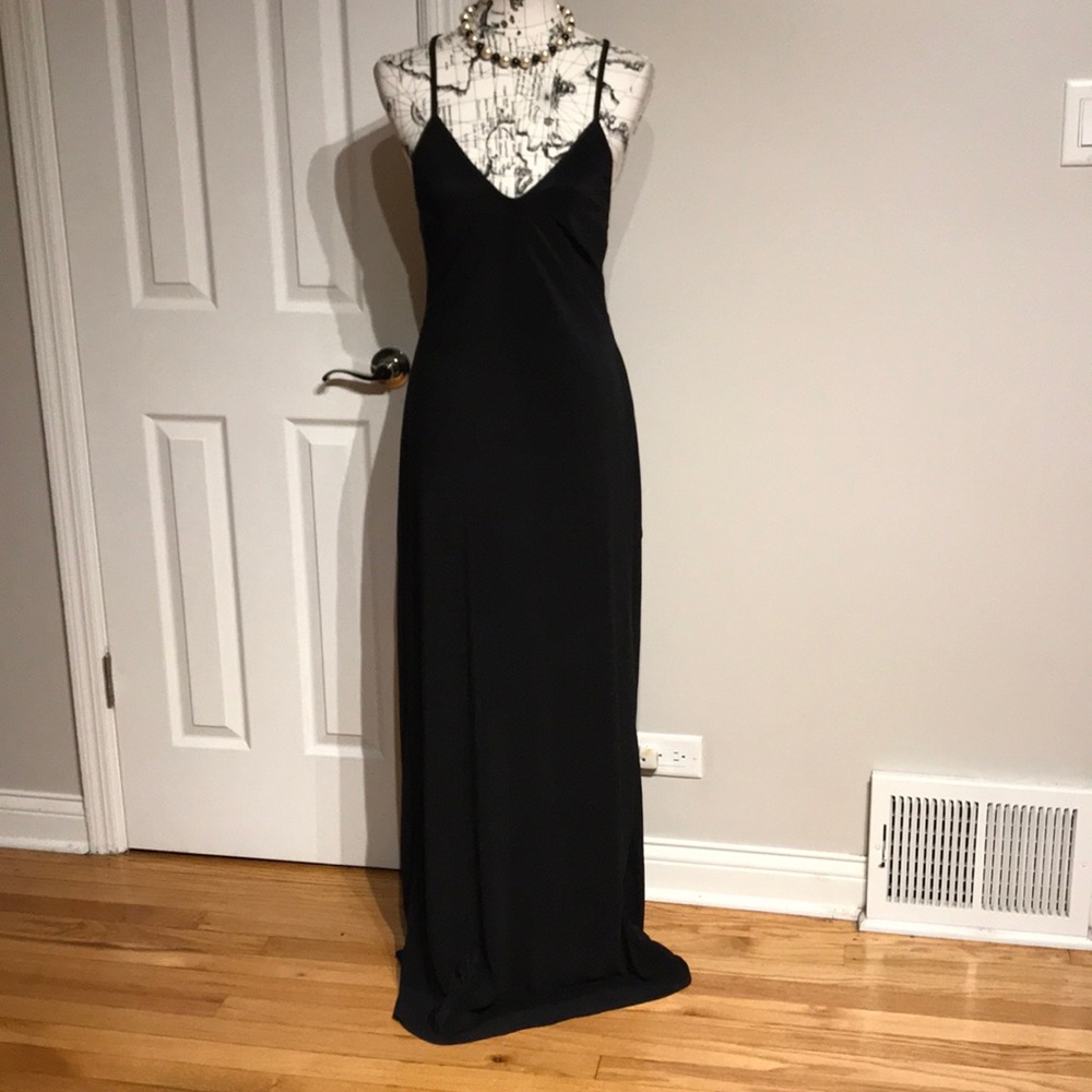 NWOT Carabella Vintage Y2K Straps Evening slip gown maxi dress minimalist XL